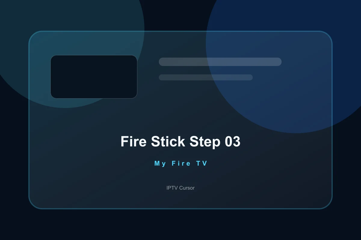 Placeholder showing the My Fire TV menu