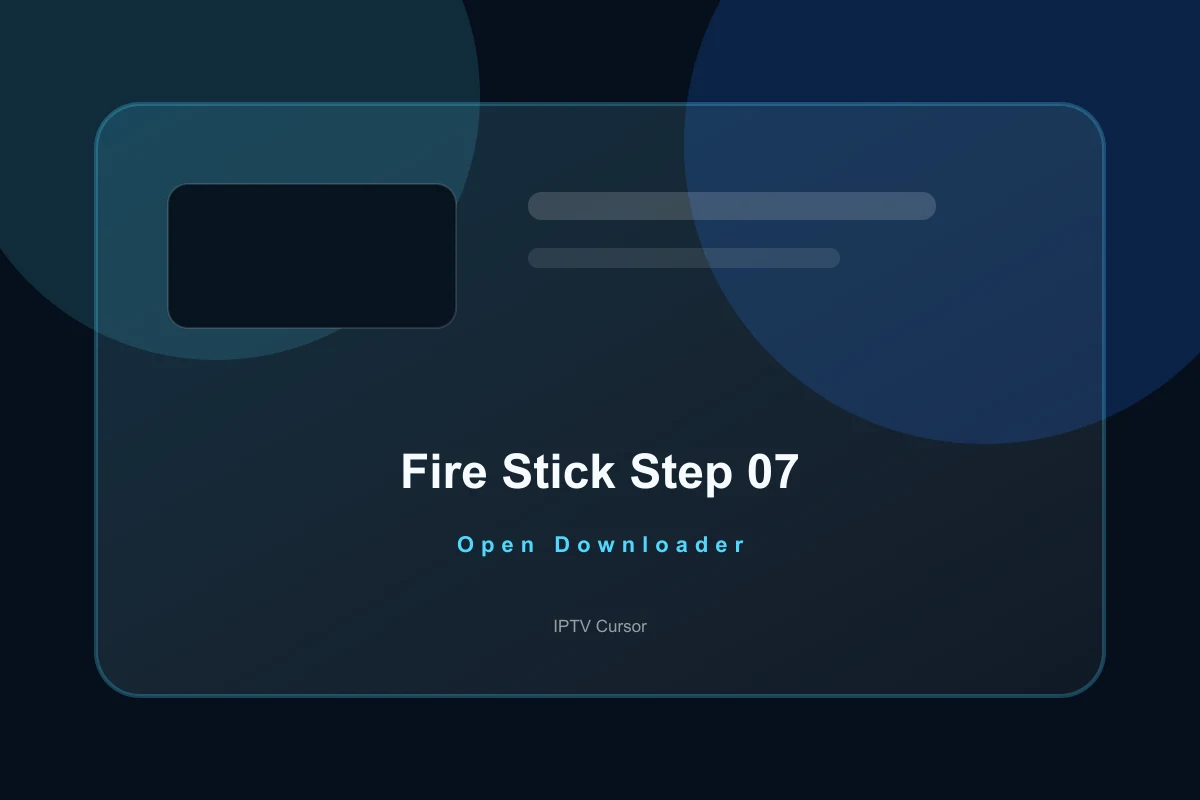 Placeholder showing the Downloader app on Fire Stick