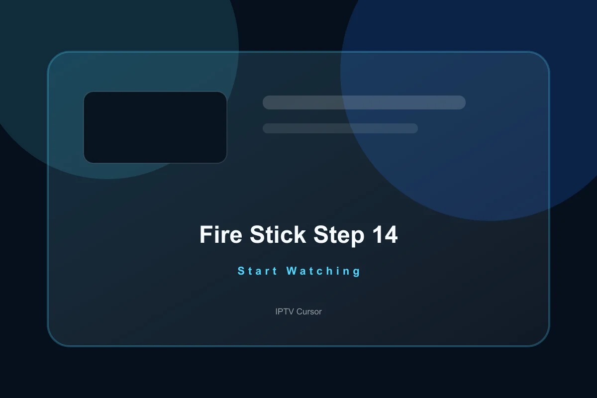 Placeholder showing IPTV content categories loaded